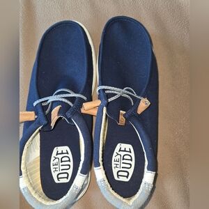 Hey Dudes men's Size 13 wally craft linen (Worn 2x )